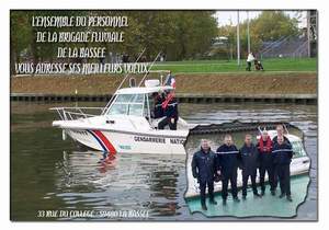La Brigade de Gendarmerie Fluviale voeux 2009